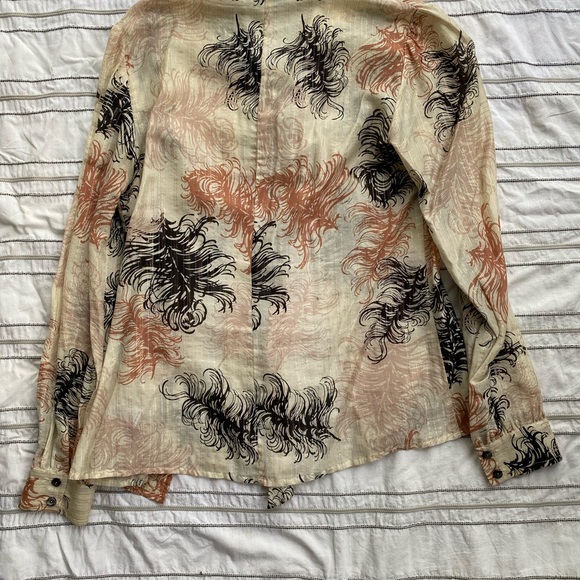 Trina Turk Bow Tie Silk and Cotton Blouse size Small GUC - Picture 7 of 7